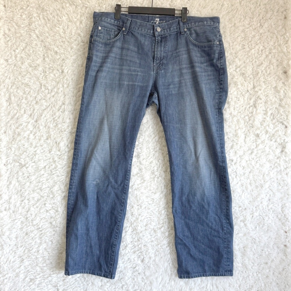 7 For All Mankind Austyn Jeans Mens Dark Wash Denim Pants Straight Sz 40 40 x 31